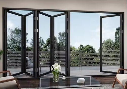 Customized Double Glazed Aluminum Bi-folding Door