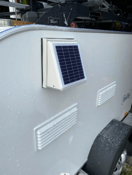 RV Solar Powered Vent with Fan