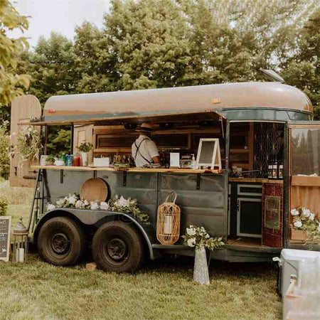 11.5ft Vintage Dual-Axle Mobile Food Trailer & Mobile Bar