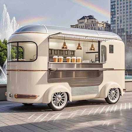 13ft Round Top Mobile Food Trailer Concession Truck with Full Kitchen