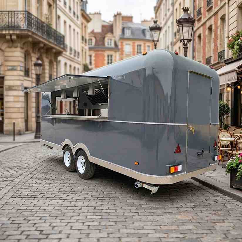 16.4ft Modern Capsule Mobile Food Trailer & Outdoor Catering Cart