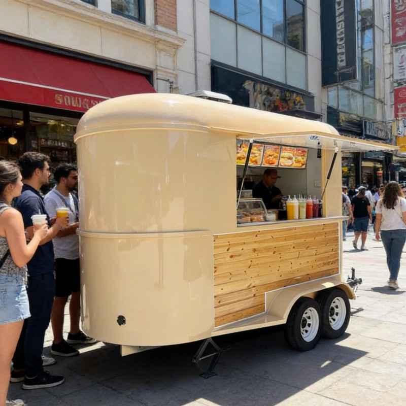 18ft Vintage Mobile Food Trailer Concession Cart for Parks & Events