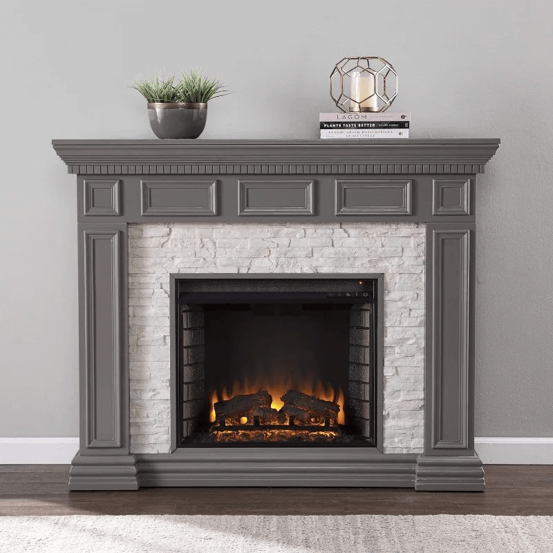 50 inch Electric Fireplace Gray