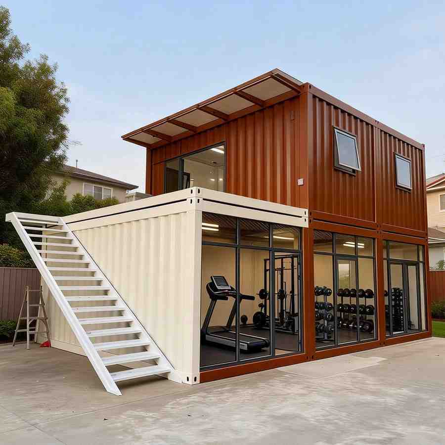Modern 2-Story Modular Prefab Container House with Bathroom