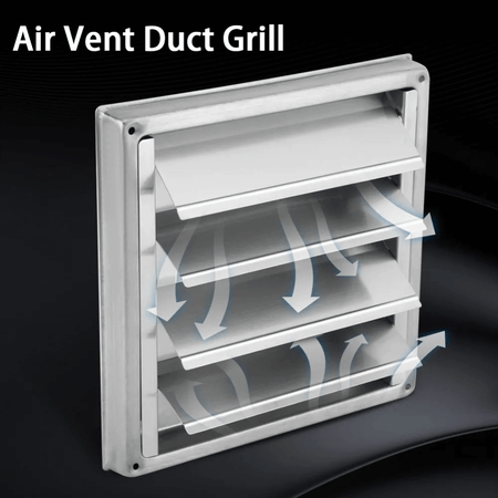 Air Vent Duct Grill for Round Pipes/Duct Hoses/Wall Air Outlets