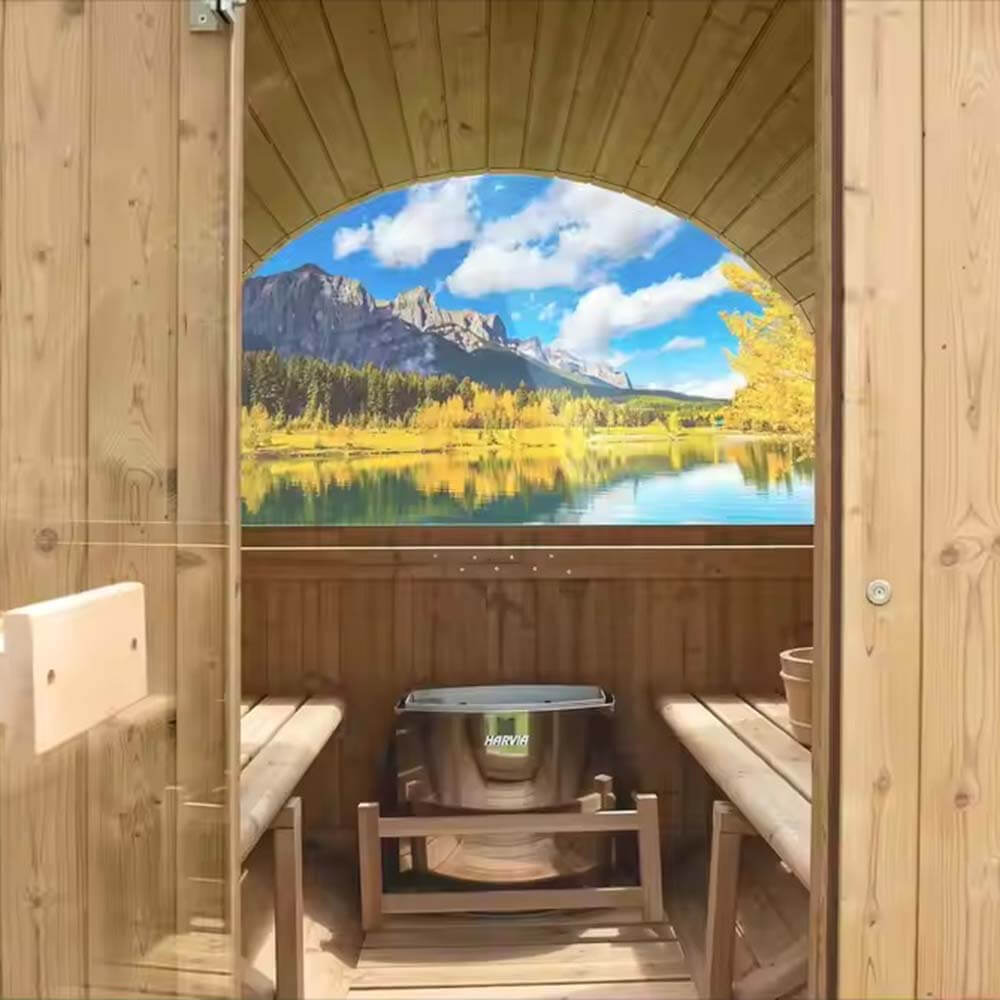 combination infrared and traditional sauna