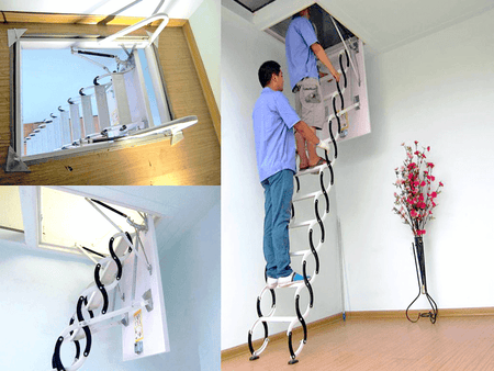 premium wall mounted attic/loft  ladders