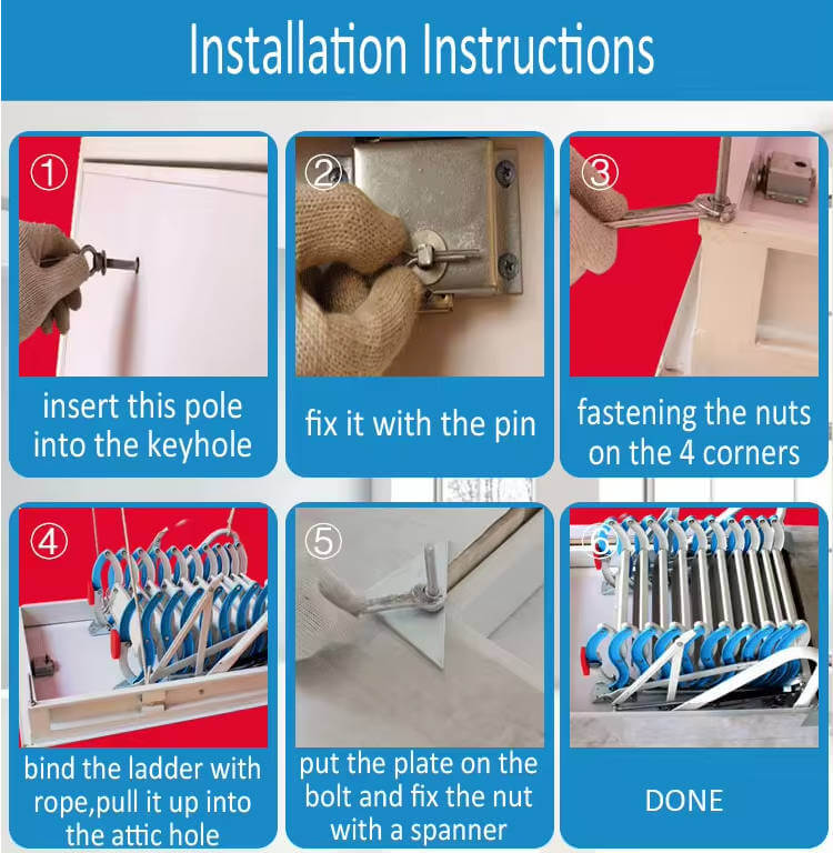 folding mezzanine ladder