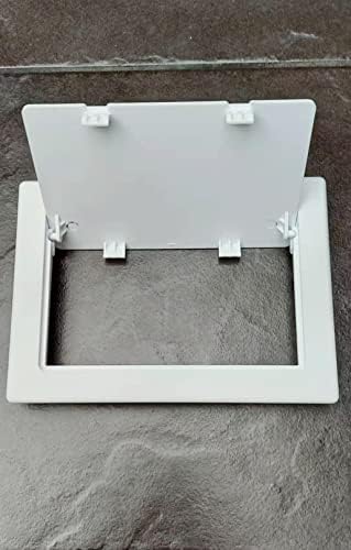 The custom flat panel Cover-Up white plastic access panel