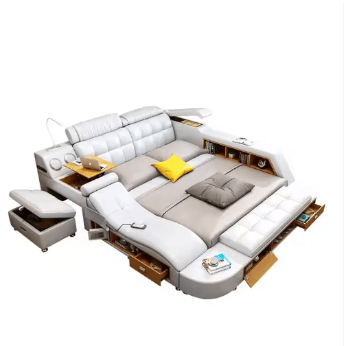Functional Smart Storage king Size Bed