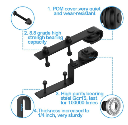 Sliding Barn Door Hardware Kit