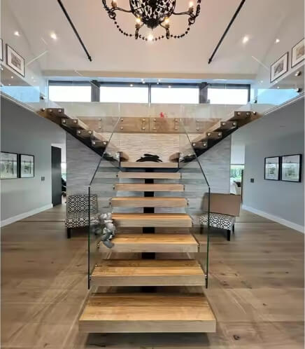 Cantilevered Floating Steps