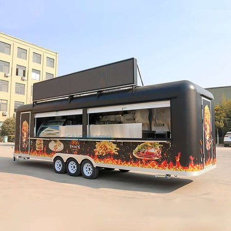 Chammp 13ft–26ft Luxury Electric Mobile Kitchen Trailer for Coffee & Food Catering