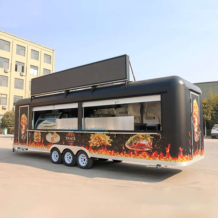 Chammp 13ft–26ft Luxury Electric Mobile Kitchen Trailer for Coffee & Food Catering