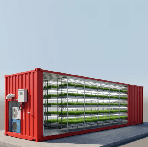 Mobile Hydroponic Vertical Shipping Container Farm
