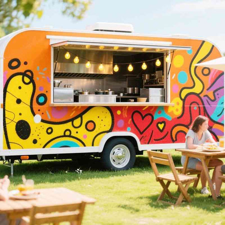 Custom-Built Mobile Kitchen Concession Trailer for Coffee & Food Vending