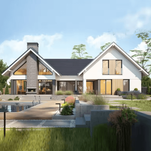 Modern 4-Bedroom Prefab Villa