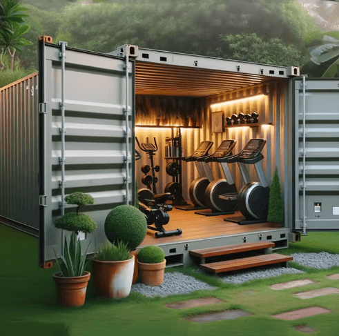 2025 Custom Outdoor Container Gym - Galvanized Steel Studio