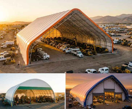 Heavy-Duty Double-Truss Container Shelter for Mining & Industrial Storage