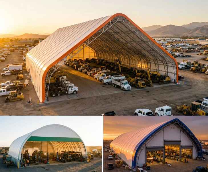 Heavy-Duty Double-Truss Container Shelter for Mining & Industrial Storage