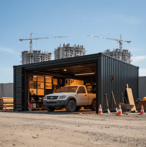 Heavy-Duty Modular Container Garage