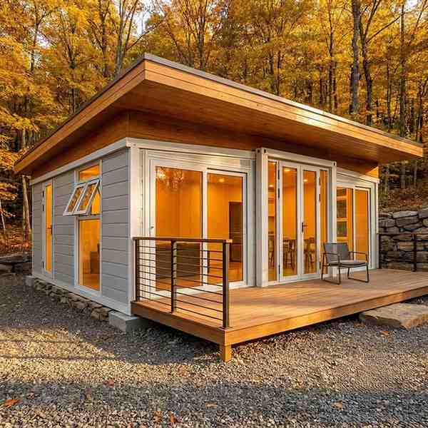 20ft 40ft Luxury Expandable Modular Tiny Home with Kitchen & Bath