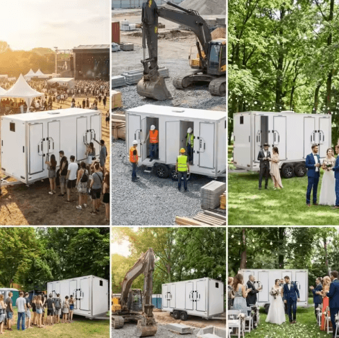 Modern Prefab Mobile Restroom Trailer