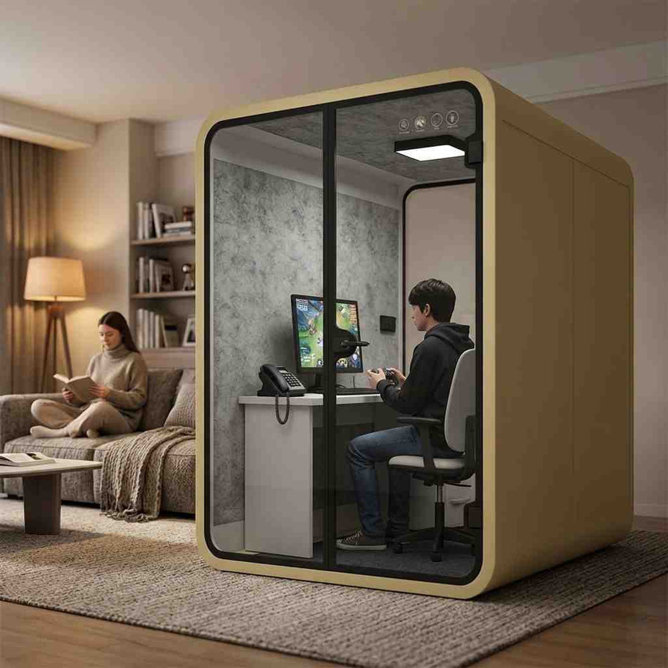 Round Aluminum Home Office Pod