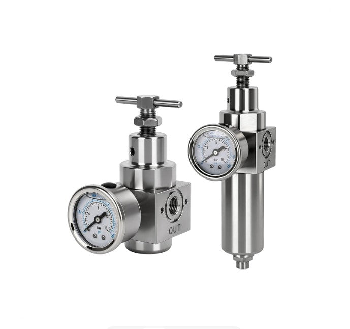 SUS316 Stainless Steel High Pressure Filter Regulator 1/4" - 1" NPT/G