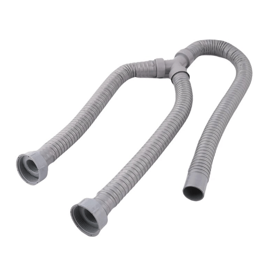 3.3Ft Washing Machine PVC Y Shaped Drain Discharge Hose Washer Pipe Connector