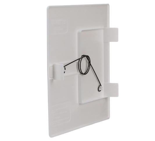 8X8 In Access Panel Ceiling Wall Adjustable Spring Loaded Plastic White