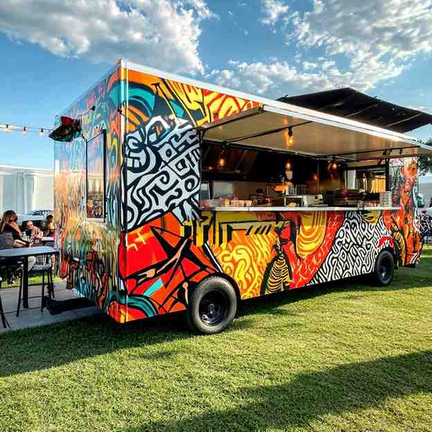 13.1ft Stainless Steel Mobile Food Trailer for Ice Cream, Coffee & Hot Dogs