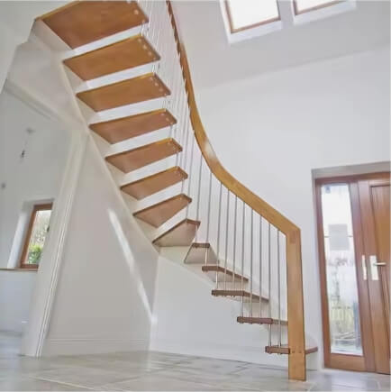 Wooden Cantilever Staircase