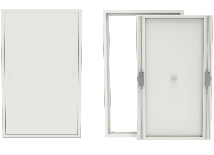 double lock fire rated access door