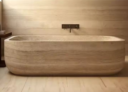 Bathtub Modern Marble Tub for Indoor Hotel or Villa Bathroom