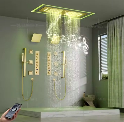 Ceiling LED Music 36*12inch Shower Head