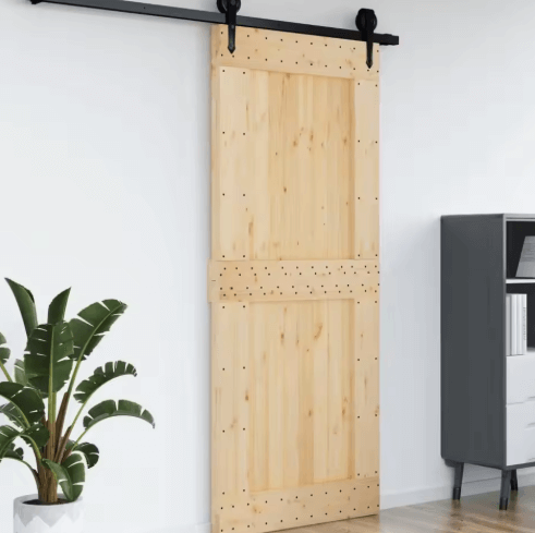 39.4"x82.7" Solid Wood Pine Barn Door