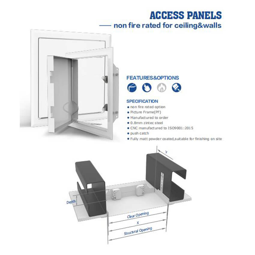 metal access door replacement parts prices