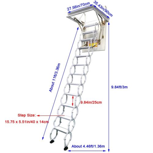 premium wall mounted attic/loft  ladders